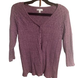 Cardigan in purple from Croft&Barrow